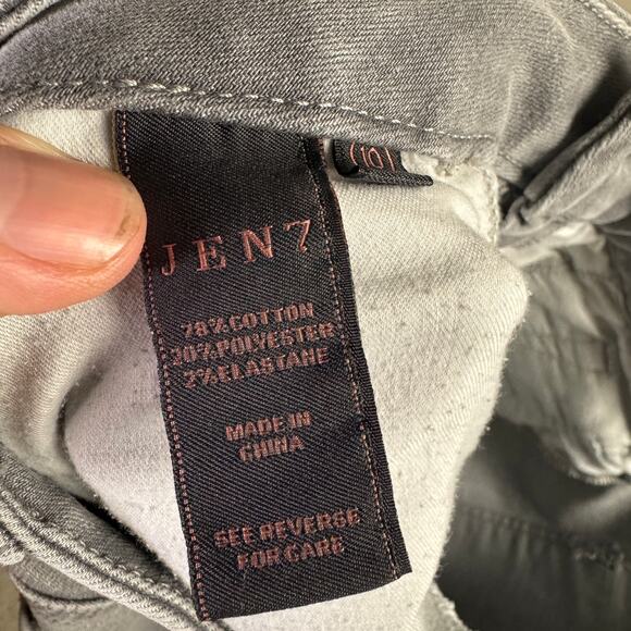 Jen7 For All Mankind Ankle Skinny Gray Jeans US Women's 10 - Picture 5 of 8